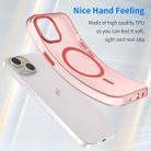 For iPhone 16 Plus MagSafe Frosted Translucent TPU + PC Full Coverage Phone Case(Red) - 3