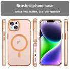 For iPhone 16 Plus MagSafe Frosted Translucent TPU + PC Full Coverage Phone Case(Orange) - 2