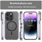 For iPhone 16 Pro MagSafe Frosted Translucent TPU + PC Full Coverage Phone Case(Black) - 2