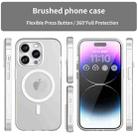 For iPhone 16 Pro MagSafe Frosted Translucent TPU + PC Full Coverage Phone Case(White) - 2