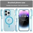 For iPhone 16 Pro MagSafe Frosted Translucent TPU + PC Full Coverage Phone Case(Blue) - 2