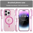 For iPhone 16 Pro MagSafe Frosted Translucent TPU + PC Full Coverage Phone Case(Pink) - 2