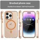 For iPhone 16 Pro MagSafe Frosted Translucent TPU + PC Full Coverage Phone Case(Orange) - 2