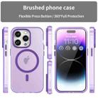 For iPhone 16 Pro Max MagSafe Frosted Translucent TPU + PC Full Coverage Phone Case(Dark Purple) - 2