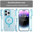 For iPhone 16 Pro Max MagSafe Frosted Translucent TPU + PC Full Coverage Phone Case(Blue) - 2