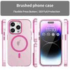 For iPhone 16 Pro Max MagSafe Frosted Translucent TPU + PC Full Coverage Phone Case(Pink) - 2