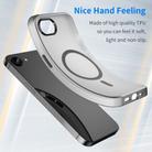 For iPhone SE 2024 MagSafe Frosted Translucent TPU + PC Full Coverage Phone Case(Black) - 3