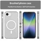 For iPhone SE 2024 MagSafe Frosted Translucent TPU + PC Full Coverage Phone Case(White) - 2