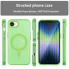 For iPhone SE 2024 MagSafe Frosted Translucent TPU + PC Full Coverage Phone Case(Green) - 2