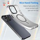 For iPhone 15 Pro Max MagSafe Frosted Translucent TPU + PC Full Coverage Phone Case(Black) - 3