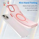 For iPhone 15 Plus MagSafe Frosted Translucent TPU + PC Full Coverage Phone Case(Red) - 3