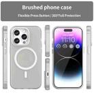 For iPhone 14 Pro Max MagSafe Frosted Translucent TPU + PC Full Coverage Phone Case(White) - 2