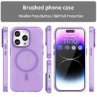 For iPhone 14 Pro Max MagSafe Frosted Translucent TPU + PC Full Coverage Phone Case(Dark Purple) - 2