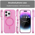 For iPhone 14 Pro Max MagSafe Frosted Translucent TPU + PC Full Coverage Phone Case(Pink) - 2