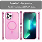 For iPhone 13 Pro Max MagSafe Frosted Translucent TPU + PC Full Coverage Phone Case(Pink) - 2