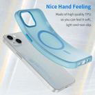 For iPhone 13 MagSafe Frosted Translucent TPU + PC Full Coverage Phone Case(Blue) - 3