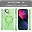 For iPhone 13 MagSafe Frosted Translucent TPU + PC Full Coverage Phone Case(Green) - 2