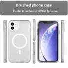 For iPhone 12 MagSafe Frosted Translucent TPU + PC Full Coverage Phone Case(White) - 2