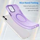 For iPhone 12 MagSafe Frosted Translucent TPU + PC Full Coverage Phone Case(Dark Purple) - 3