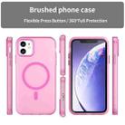 For iPhone 12 MagSafe Frosted Translucent TPU + PC Full Coverage Phone Case(Pink) - 2