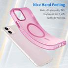 For iPhone 12 MagSafe Frosted Translucent TPU + PC Full Coverage Phone Case(Pink) - 3