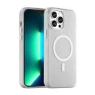 For iPhone 12 Pro Max MagSafe Frosted Translucent TPU + PC Full Coverage Phone Case(White) - 1