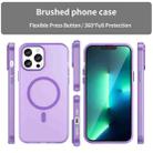 For iPhone 12 Pro Max MagSafe Frosted Translucent TPU + PC Full Coverage Phone Case(Dark Purple) - 2