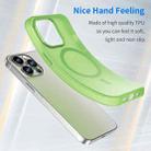 For iPhone 12 Pro Max MagSafe Frosted Translucent TPU + PC Full Coverage Phone Case(Green) - 3