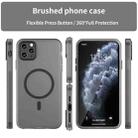 For iPhone 11 Pro Max MagSafe Frosted Translucent TPU + PC Full Coverage Phone Case(Black) - 2