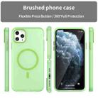 For iPhone 11 Pro Max MagSafe Frosted Translucent TPU + PC Full Coverage Phone Case(Green) - 2