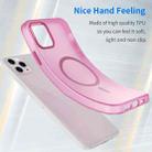 For iPhone 11 Pro Max MagSafe Frosted Translucent TPU + PC Full Coverage Phone Case(Pink) - 3