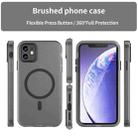 For iPhone 11 MagSafe Frosted Translucent TPU + PC Full Coverage Phone Case(Black) - 2