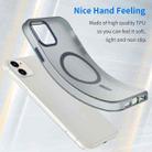 For iPhone 11 MagSafe Frosted Translucent TPU + PC Full Coverage Phone Case(Dark Blue) - 3