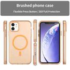 For iPhone 11 MagSafe Frosted Translucent TPU + PC Full Coverage Phone Case(Orange) - 2