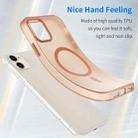 For iPhone 11 MagSafe Frosted Translucent TPU + PC Full Coverage Phone Case(Orange) - 3