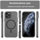 For iPhone 11 Pro MagSafe Frosted Translucent TPU + PC Full Coverage Phone Case(Black) - 2