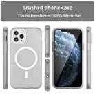 For iPhone 11 Pro MagSafe Frosted Translucent TPU + PC Full Coverage Phone Case(White) - 2