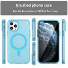 For iPhone 11 Pro MagSafe Frosted Translucent TPU + PC Full Coverage Phone Case(Blue) - 2