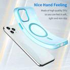 For iPhone 11 Pro MagSafe Frosted Translucent TPU + PC Full Coverage Phone Case(Blue) - 3