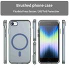 For iPhone SE 2022 / 2020 / 8 MagSafe Frosted Translucent TPU + PC Full Coverage Phone Case(Dark Blue) - 2