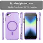 For iPhone SE 2022 / 2020 / 8 MagSafe Frosted Translucent TPU + PC Full Coverage Phone Case(Dark Purple) - 2