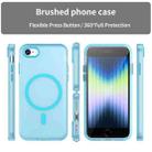 For iPhone SE 2022 / 2020 / 8 MagSafe Frosted Translucent TPU + PC Full Coverage Phone Case(Blue) - 2