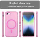 For iPhone SE 2022 / 2020 / 8 MagSafe Frosted Translucent TPU + PC Full Coverage Phone Case(Pink) - 2