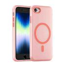 For iPhone SE 2022 / 2020 / 8 MagSafe Frosted Translucent TPU + PC Full Coverage Phone Case(Red) - 1