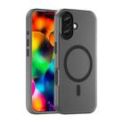 For iPhone 17 MagSafe Frosted Translucent TPU + PC Full Coverage Phone Case(Black) - 1