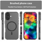 For iPhone 17 MagSafe Frosted Translucent TPU + PC Full Coverage Phone Case(Black) - 2