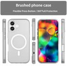 For iPhone 17 MagSafe Frosted Translucent TPU + PC Full Coverage Phone Case(White) - 2