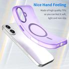 For iPhone 17 MagSafe Frosted Translucent TPU + PC Full Coverage Phone Case(Dark Purple) - 3