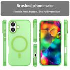 For iPhone 17 MagSafe Frosted Translucent TPU + PC Full Coverage Phone Case(Green) - 2