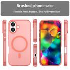For iPhone 17 MagSafe Frosted Translucent TPU + PC Full Coverage Phone Case(Red) - 2